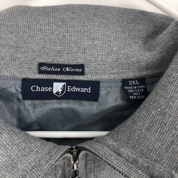 COPY - Chase Edward Merino Wool Quarter Zip 2XL - Picture 2 of 6